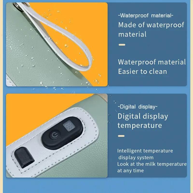 جهاز تدفئة حليب الأطفال المحمول مع شاشة عرض ليد ، تحكم دقيق في درجة الحرارة ، الكل في 1
