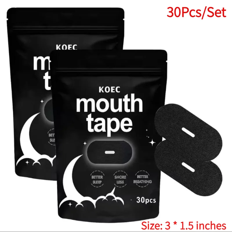 *30Pcs Skin-Friendly Anti Snoring Mouth Tape Breathable Sleep Strips for Night Sleeping Snore Reduction Tool