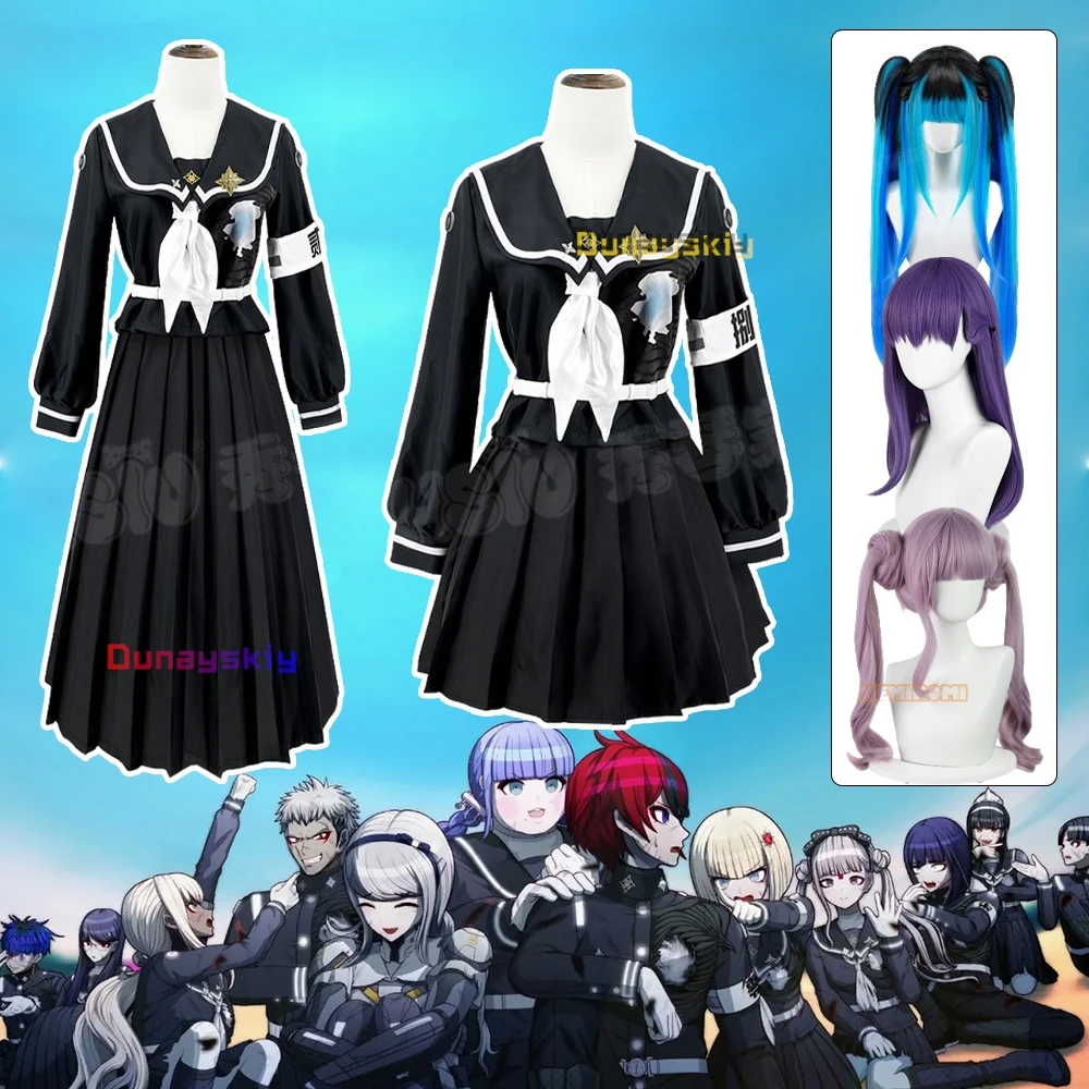 

The Hundred Line -Amemiya Darumi Cosplay 코스프레 의상 jiakei Dresses High School Uniforms Anime Carnival Party Role-play Suits じらいけい