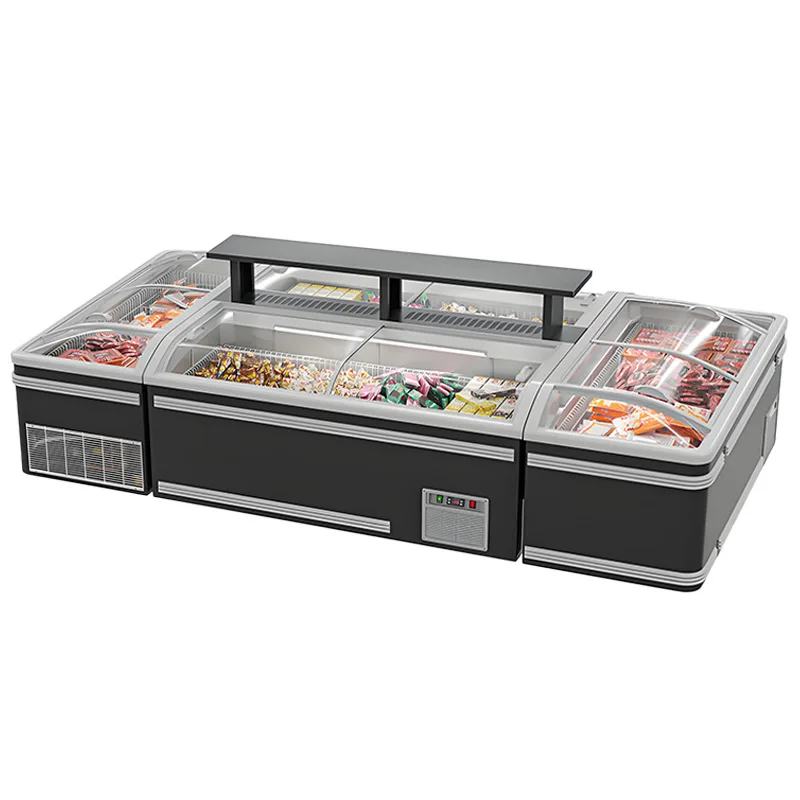 

Push-pull Freezer Supermarket Dumpling Prefabricated Dish Freezer Convenience Store Ice Cream Cabinet Horizontal