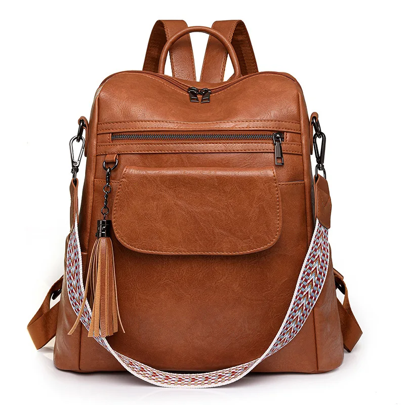 New Women's Backpack Fashion High Quality Women's Travel Backpack Cartoon Versatile Multi Functional Girls' Storage Backpack