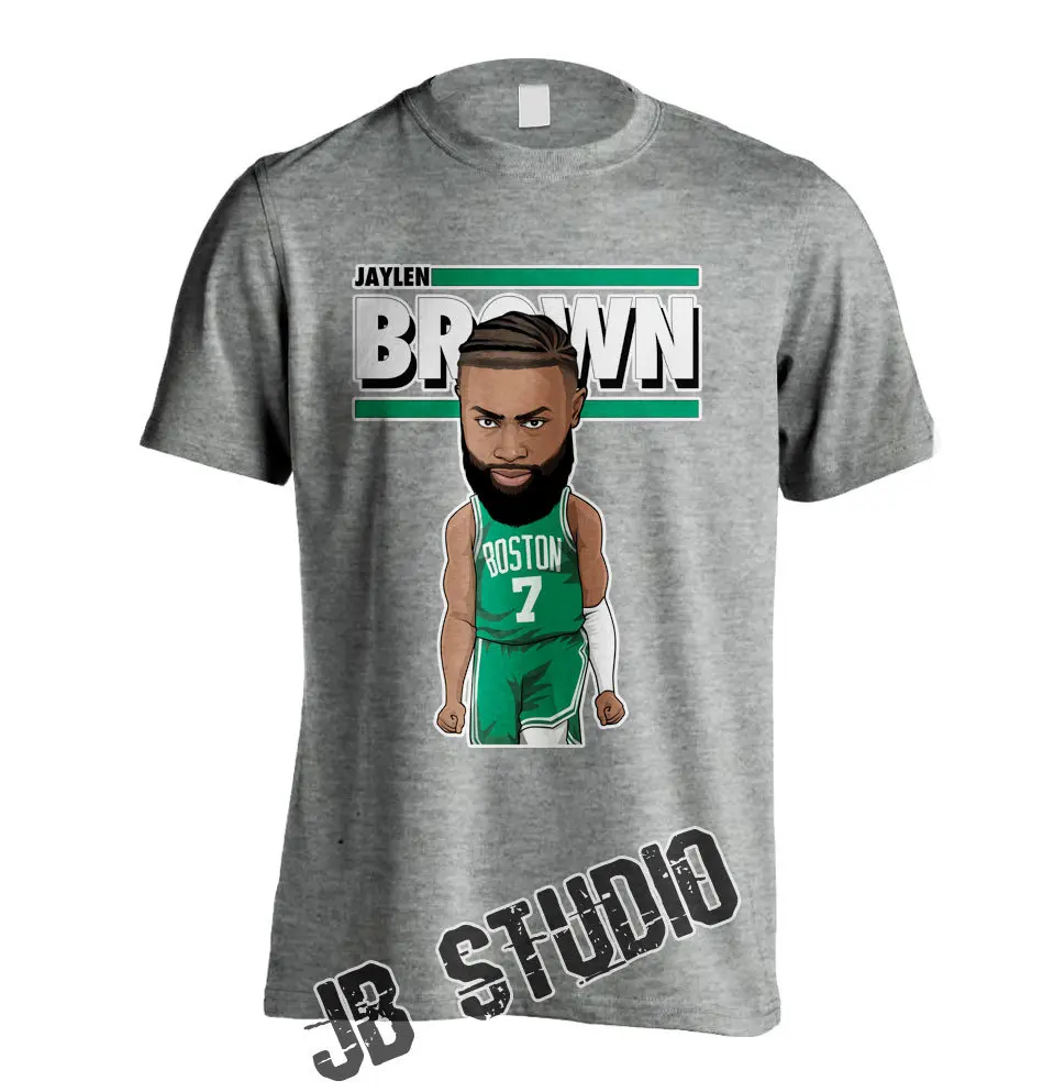 Jaylen Brown Graphic Toon Celtics Basketball Tee Boston Shirt