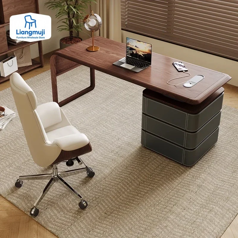 

Учебный компьютерный стол для руководителя, офисные ящики для хранения вещей, письменный стол для руководителя, черная подставка, мебель Escritorios De Computadora