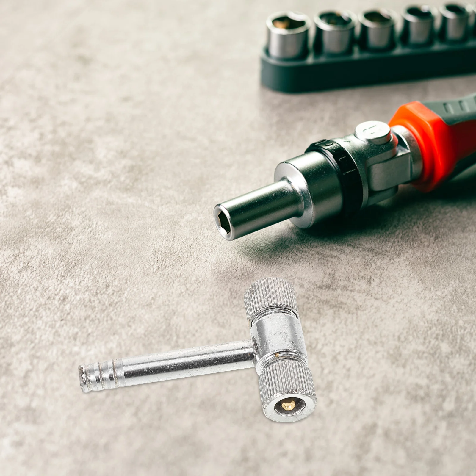 

Air Compressor Tire Chuck Double Heads Carbon Steel Sturdy Inflate Air Chuck Quick Connect Tire Inflator for Motorcycles