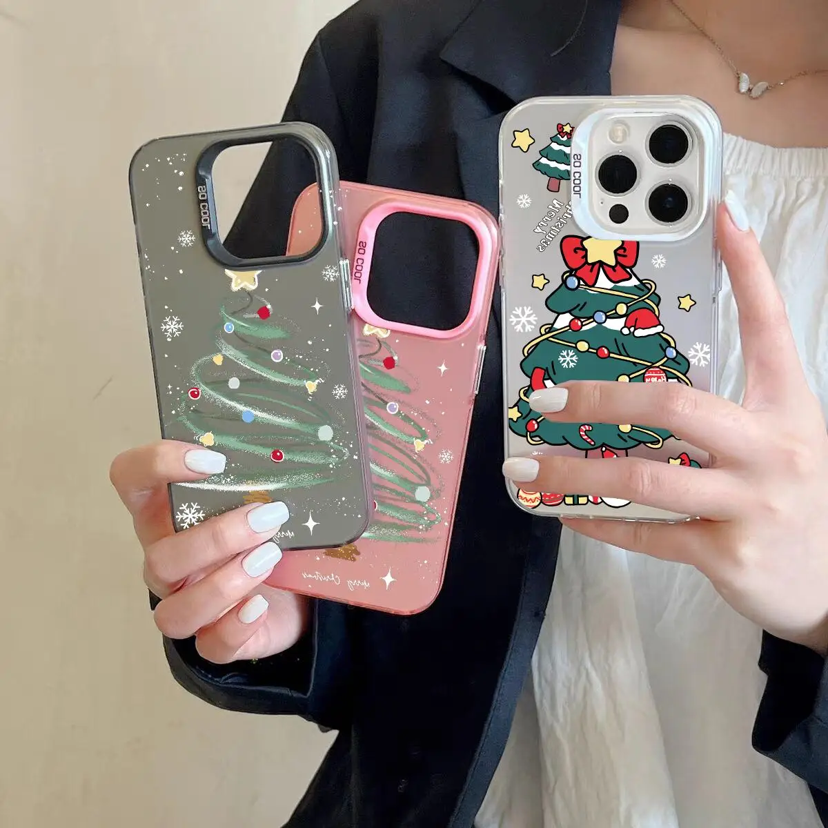 Case For Huawei MAGIC 5 6 PRO Honor X7A X8A A9A X6B X7B X9B 200 90 Lite 70 Pro X9 X5 Plus cover Matte IMD Christmas Tree Cute