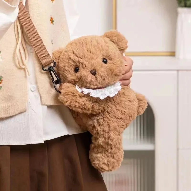 Kawaii Bear Plush Backpack Kawaii Fashion Plushie Doll Children's Bag Shoulder Bag Mini Knapsack Bags Gifts For Girlfriend