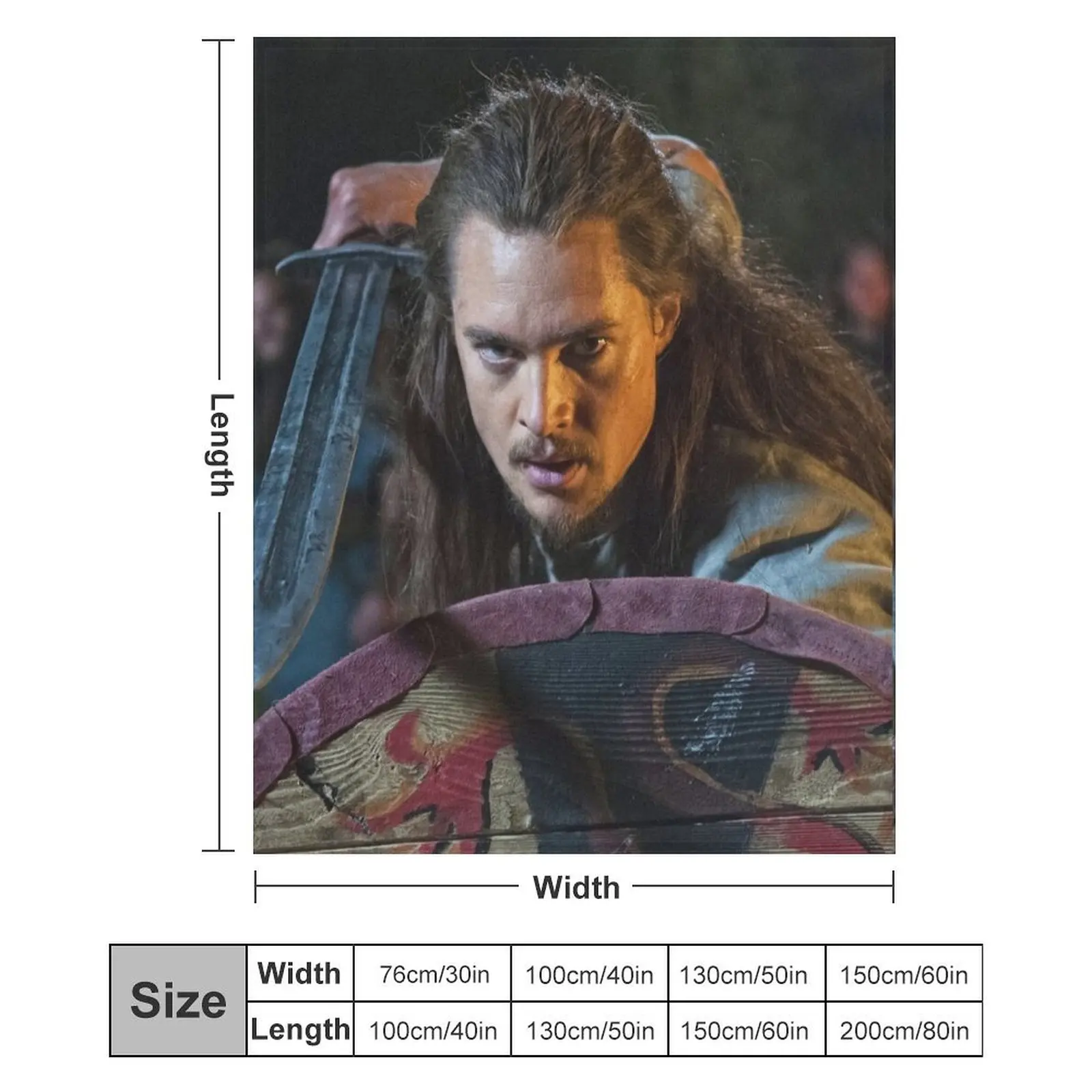 Uhtred of The Last Kingdom Throw Blanket Weighted Blankets For Baby Cute Blankets