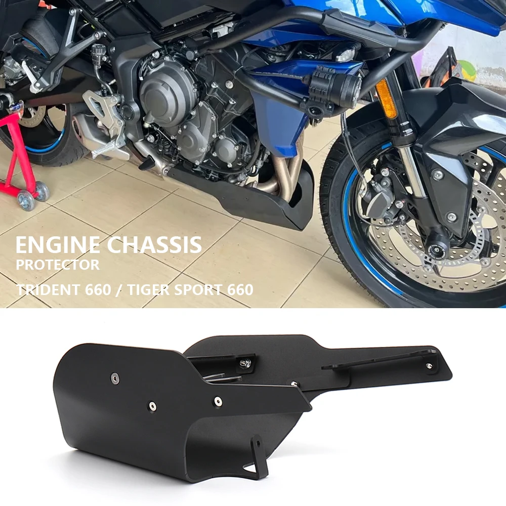 

New Motorcycle Chassis Plates Guard Engine Base Protector Cover For Tiger Sport 660 2022- For Trident TRIDENT 660 TRIDENT660