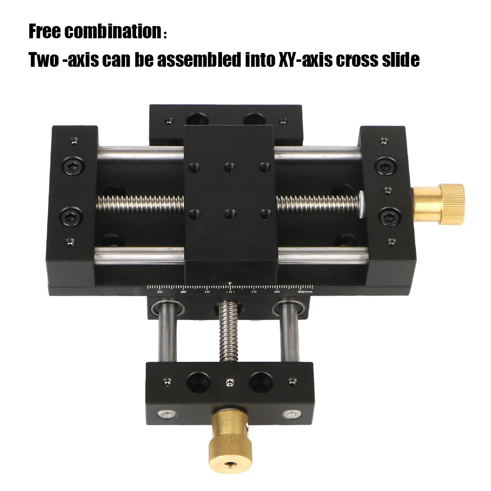 X-Axis Platform Sliding Table 40x70mm Fine‑Tuning Linear Stage Precision Sliding Table Manual Translation Displacement Station