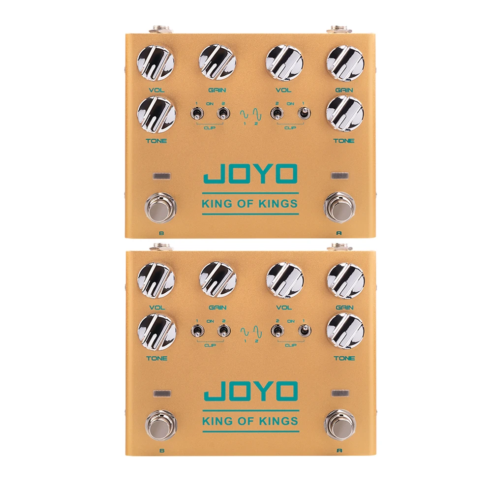 

2Pcs R-20 KING OF KINGS Overdrive Guitar Effect Pedal Dual Channel Crunch Pedal Electric Guitar Pedal with Independent Clipping