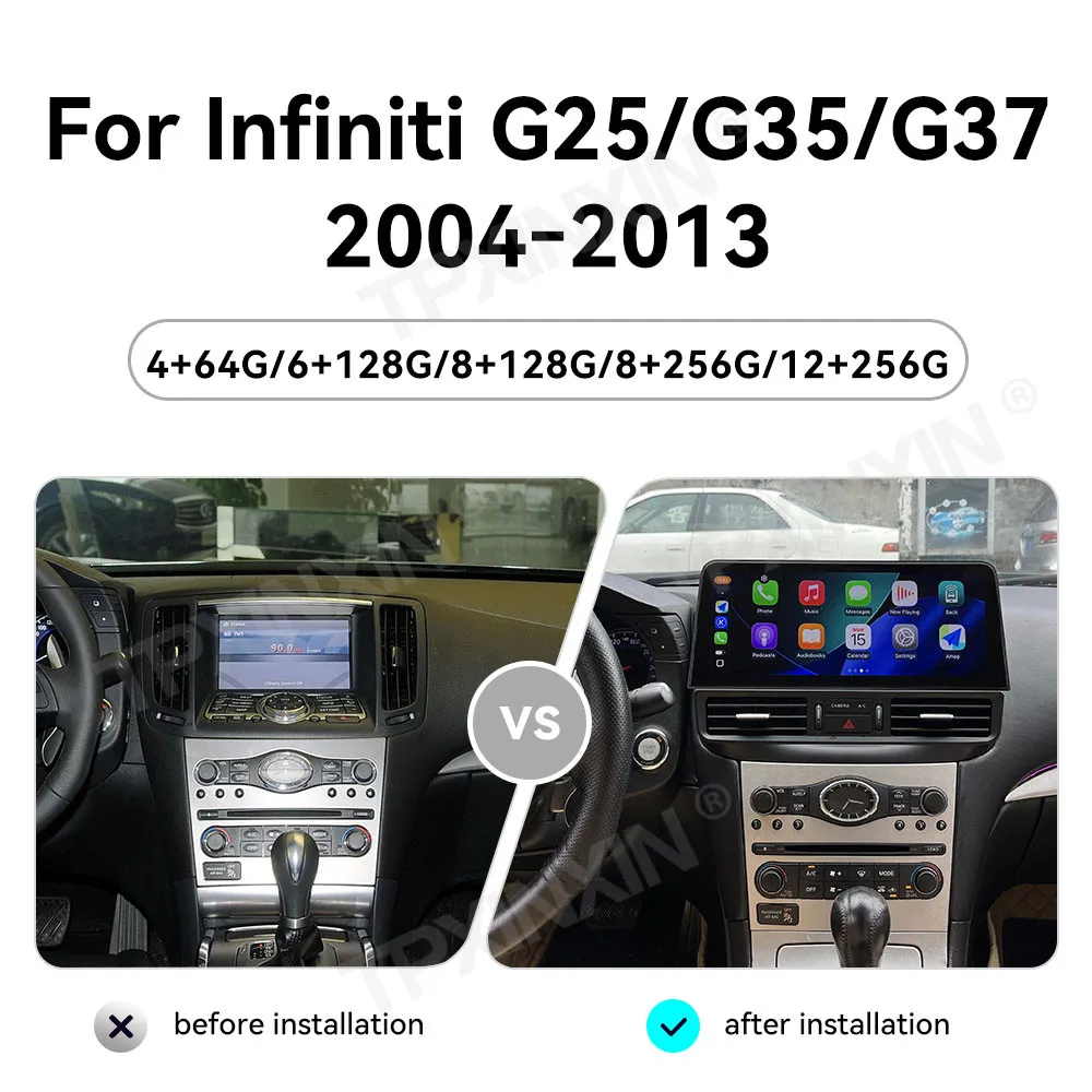 For Infiniti G25 G35 G37 2004~2013 Backup Camera Support Car Multimedia Player Android Radio Navigation Car Stereo Head Unit ﻿