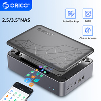 ORICO 2.5/3.5'' Nas Network Cloud Storage Server Personal Home Automatic Backup SATA HDD SSD Case External Hard Disk Enclosure