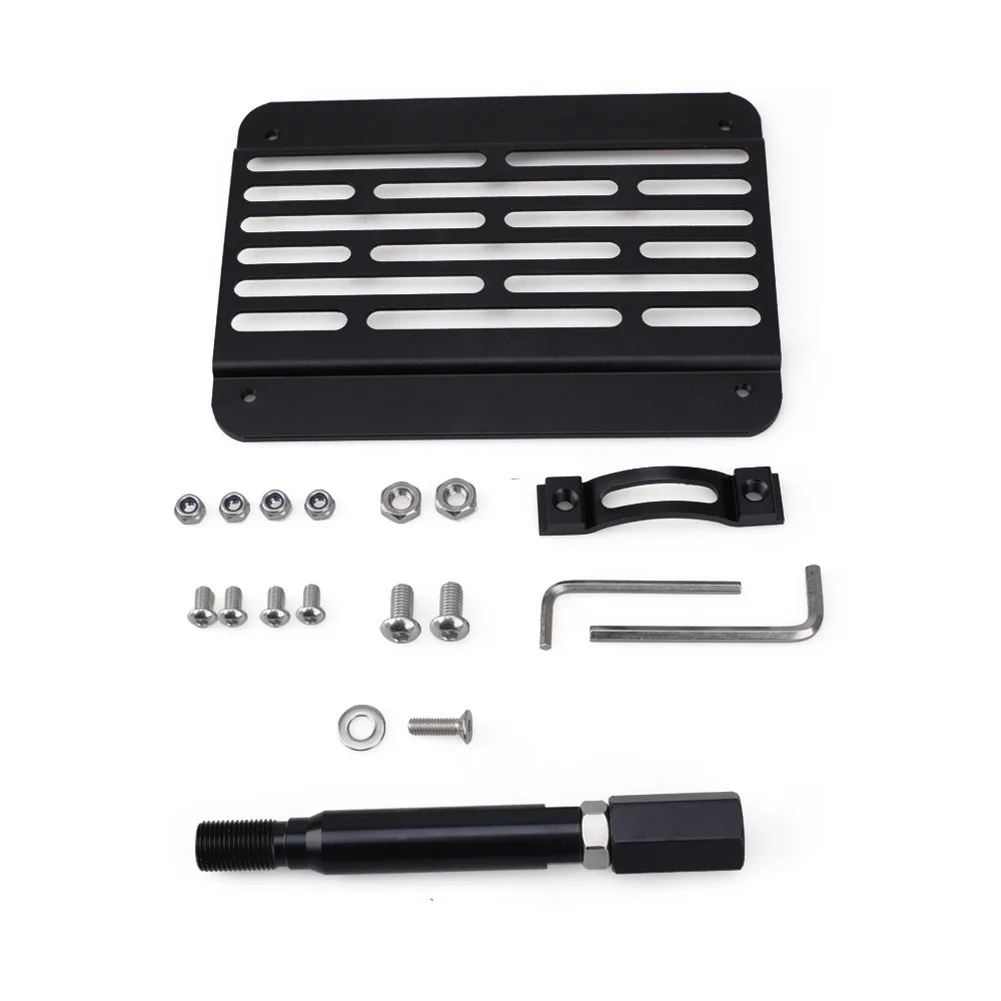Modern Aluminum Alloy License Plate Mount With Tow Hook For Brz For Wrx For Wrx STI 2013 Later Years Black Automotive Trim