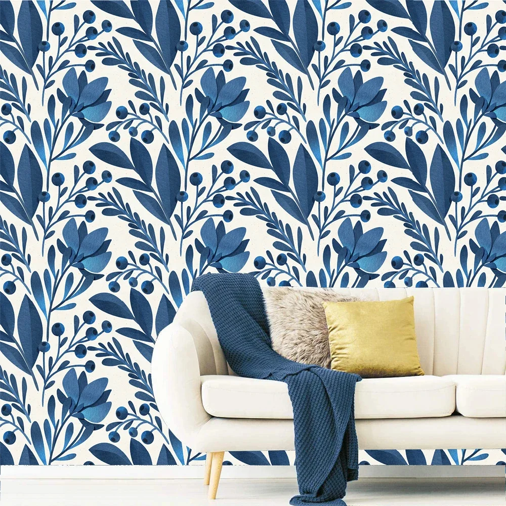 Custom watercolor flower leaves wallpaper 3d mural background American wall papers home decor papel pintado de pared 3D Stickers