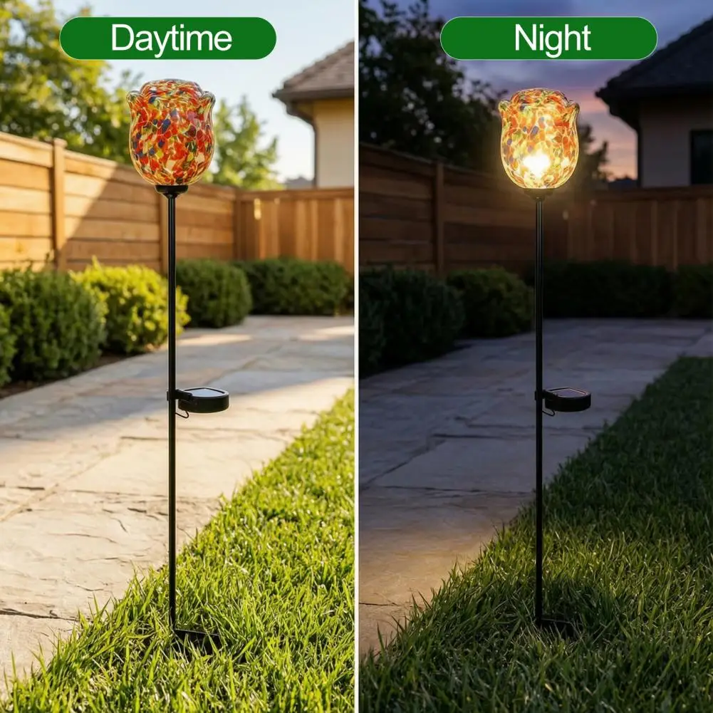 Waterproof Solar Light Outdoor Garden LED Metal Flower Butterfly Hollow Out Solar Lamp For Lawn Courtyard Landscape Patio Ground