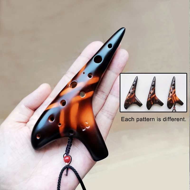 

Ocarina Soprano C Tone Музыкальные инструменты для начинающих с сумкой Качество звука Детская игрушка с 12 отверстиями