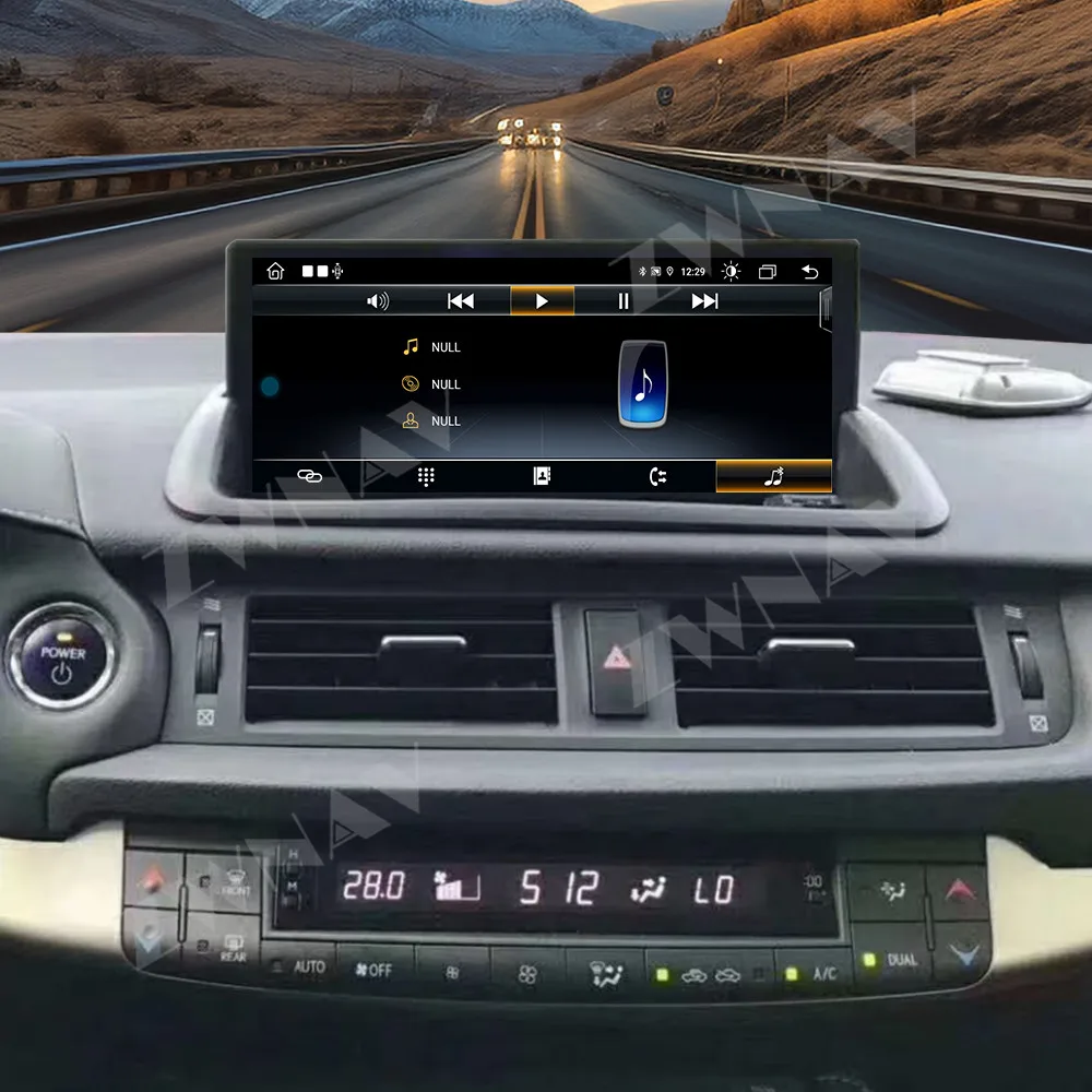 10.25” For Lexus CT200 2012-2020 Android auto touch screen navigation carplay multimedia player radio wireless head unit