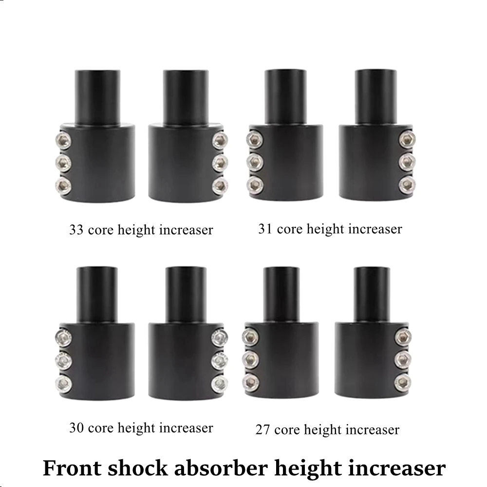 Motorcycle Front Shock Absorber Extender Height Heighten Adapter Riser 27-33core For Motorbike E-scooter Shock Height Increaser