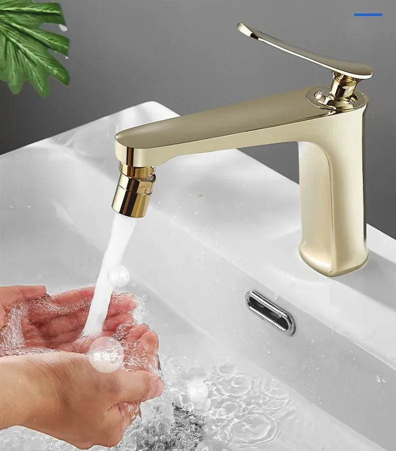 

M22/24 outer wire all copper 360 ° universal faucet aerator splash proof washbasin joint rotary extender