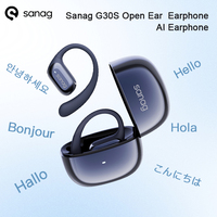 Sanag G30S Open Ear Wireless Earphone Air Conduction Ear Hook 48 Hours Playtime Bluetooth 5.4 OWS AI Earphone
