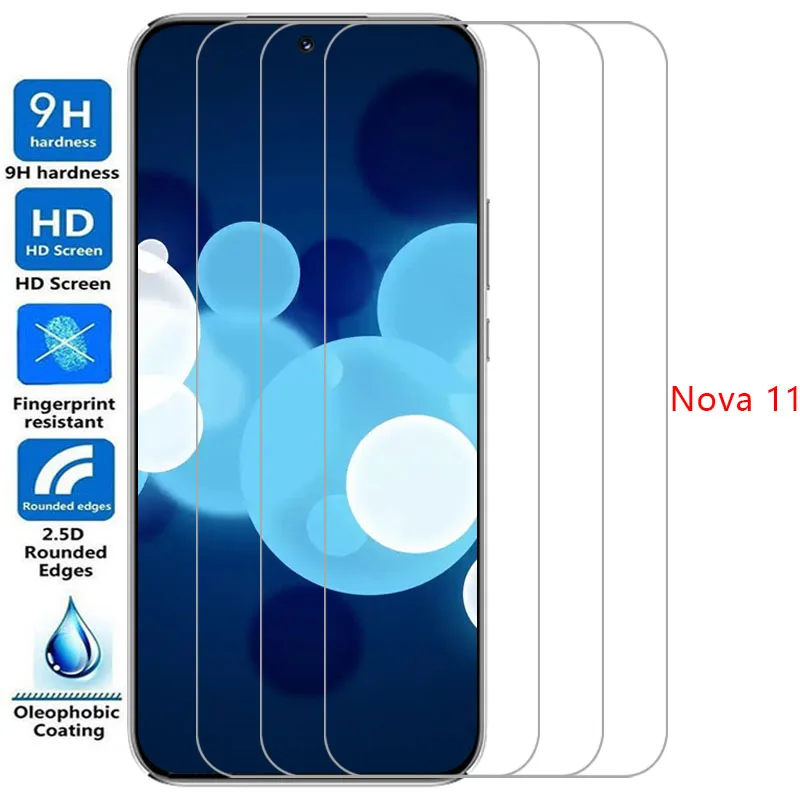 custodia del telefono per huawei nova 11 vetro temperato su nova11 5g cover posteriore 360 huaweinova11 huwei hawei huawe huawi hauwei 11case cas