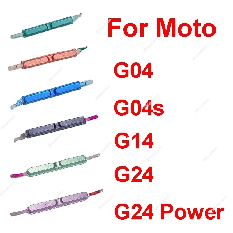 

Кнопка громкости для Motorola MOTO G04 G04s G14 G24 Power G24 XT2421-2, боковая кнопка регулировки громкости, боковая клавиша, запасные части для ремонта