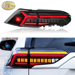 Car LED Tail Light For Toyota RAV4 2019-2024 LED Rear Running Lamp + Brake Lamp + Reverse + Dynamic Turn Signal