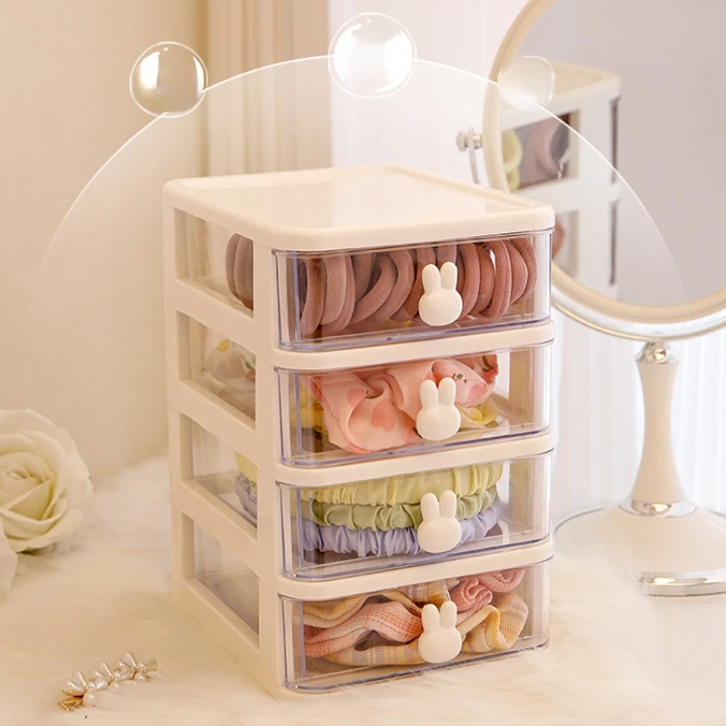 Plastic Hair Accessories Storage Box for Children, Desktop Organizer, Hair Clip, Jewelry, Head Rope, Rubber Band, Kids, Girl