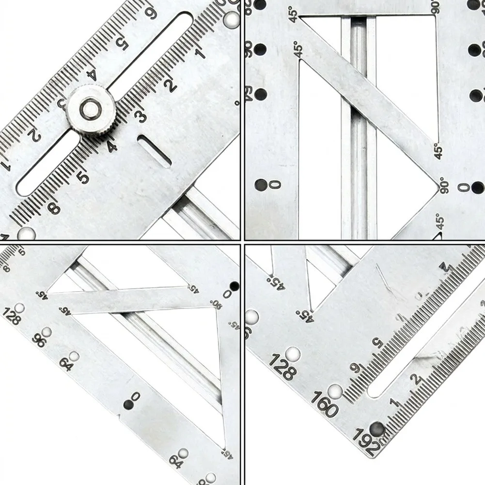 Aluminum For drilling Template for Cabinet Hardware Featuring for six Standard Hole Spacing and Permanent Markings
