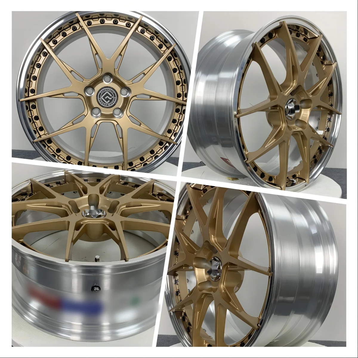 

for Best Selling 2-Piece Forged Alloy Wheel Rims Customized Chinese Factory 50mm Magnesium Aluminum Car Wheels New Condition