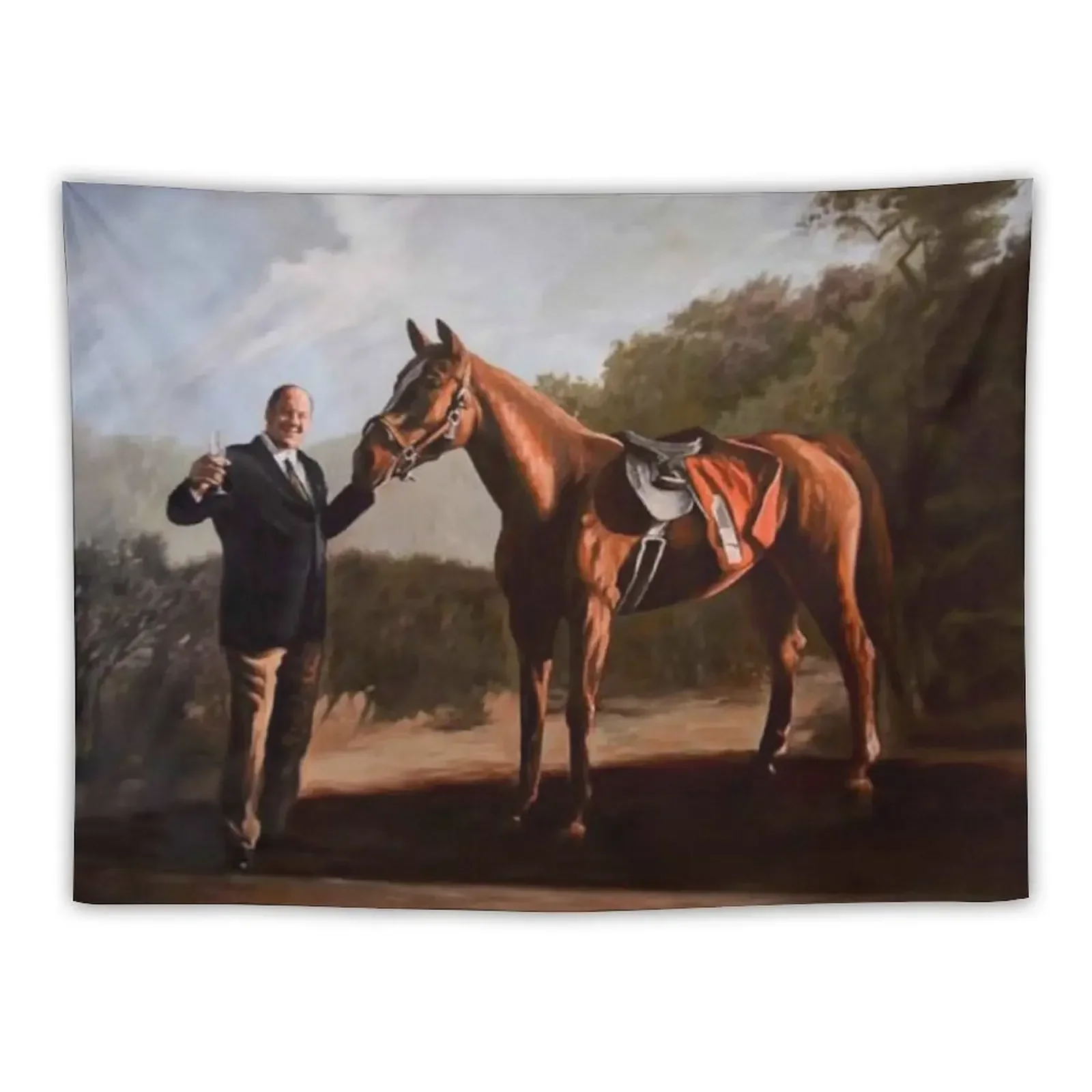 

Tony Soprano with horse Tapestry Decorative Paintings Carpet Wall Decoration Pictures Room Wall Decoration Home