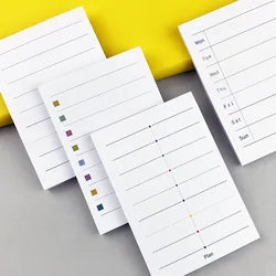 50Sheets Simplicity Styles Daily Weekly Sticky Notes Plan To Do List Sticky Note Memo Pad Check List Notepad Stationery Supplies