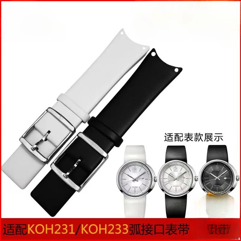 

Genuine Leather Watch Strap for CK K0H231/KOH233/KOV231/KOH211 Soft Comfort Waterproof Sweatproof Watch Band Accessories 21 22mm