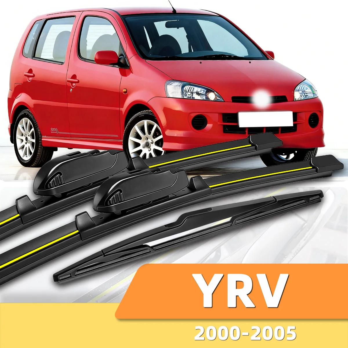 

3PCS Front And Rear Windshield Wipers Suitable For Daihatsu YRV 2000-2005 Automotive Windshield Accessories 2001 2002 2003 2004