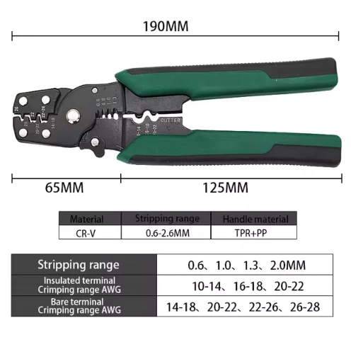 Wire Stripper Decrustation Pliers Multi tool Repair Tool Pliers Cable Wire Stripping Pliers Crimping Tool Pliers Combination