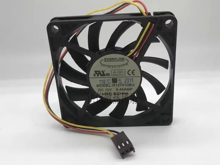 Free shipping original 7010 R127010BU DC12V 0.45A 7CM ultra-thin cooling fan