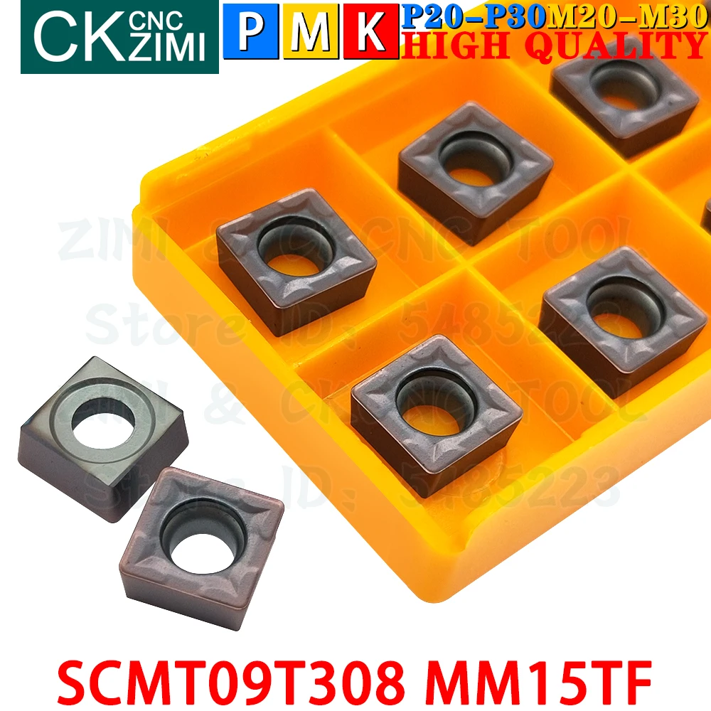 SCMT09T308 MM15TF SCMT 09T308 Carbide Inserts External Turning Inserts Tool CNC Mechanical Wood Metal Lathe Turning Cutting Tool