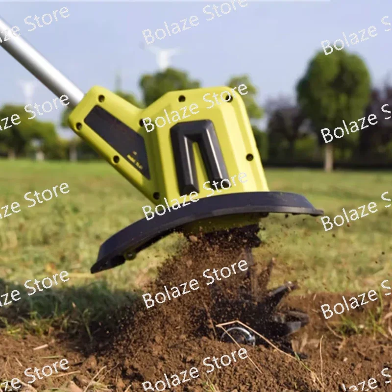 Handheld Lithium-ion Micro Tiller Loosening Machine Agricultural Tiller Small Household Electric Hoe Rotary Tiller