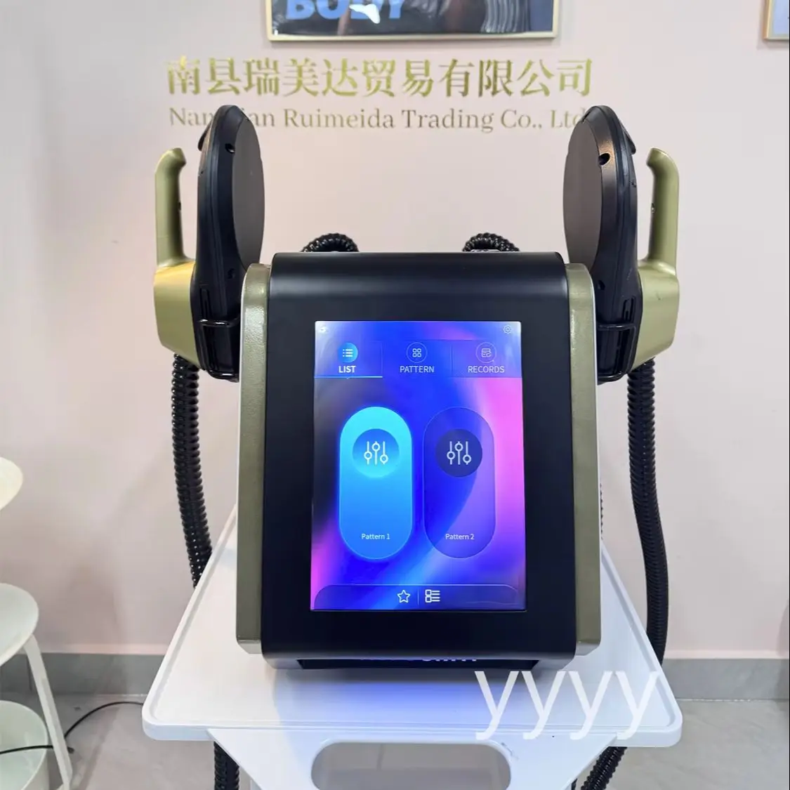 Black Gold EMS Body Sculpting Machine - Painless Fat Burn, Muscle Build, Waist Slim, Hip Lift & Leg Shaping