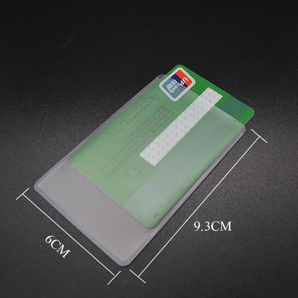 Professional Portable Protect Credit Cards Waterproof PVC ID Card Holder Card Cover Card Case Bank ID Card Sleeve