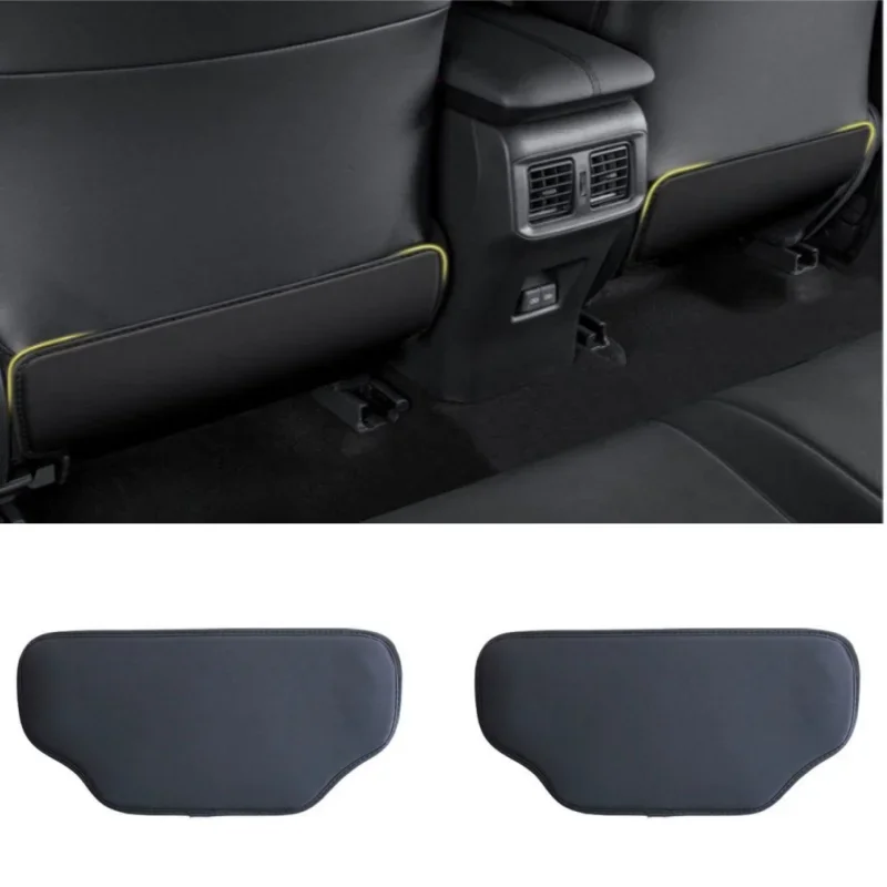 Leather Car Seat Back Protector Mat Anti Kick Scratch Resistant Rear Seat Backrest Guard Cover Easy Installation Universal