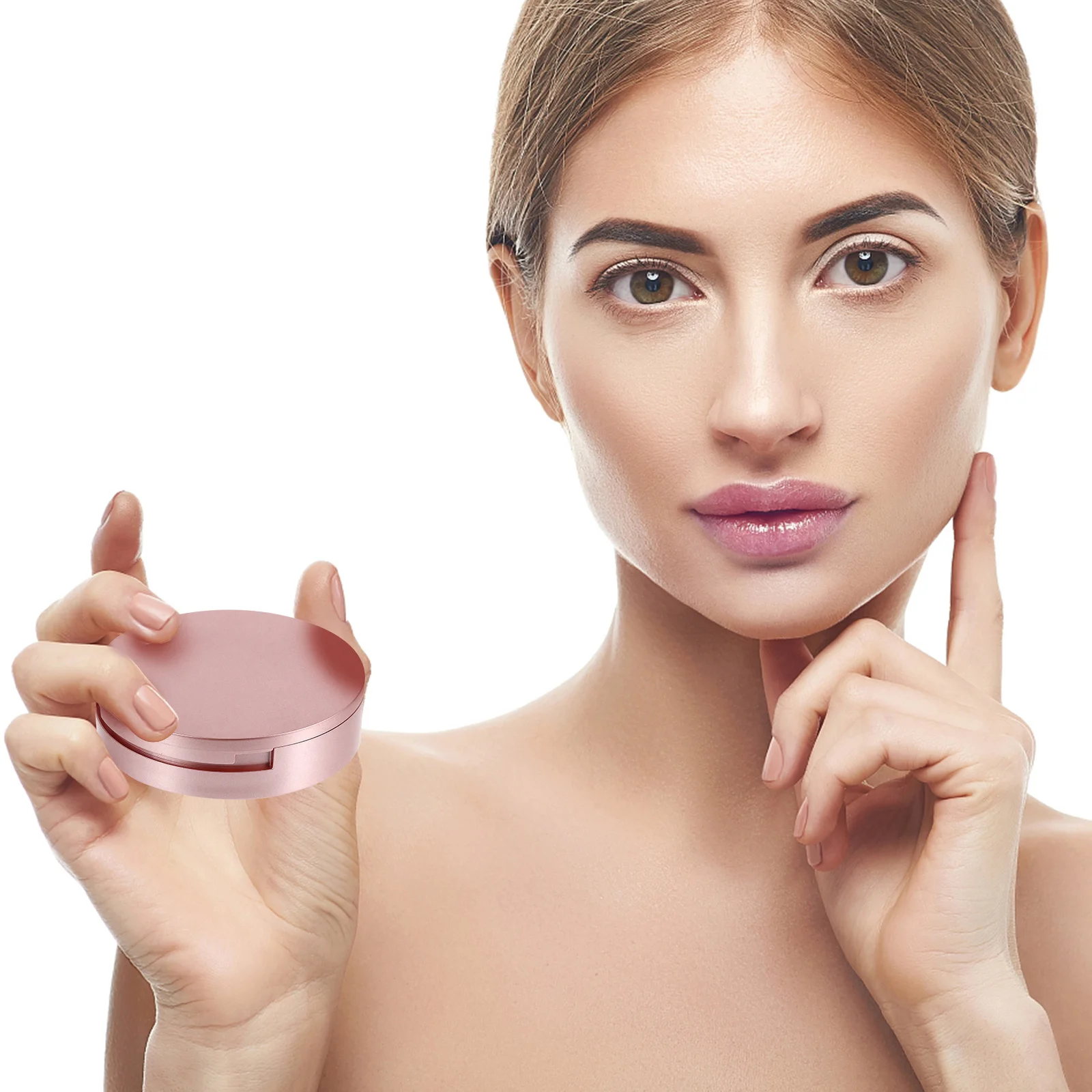 

5Pcs Round Eyelash Box Double Layer Storage Case with Holder for False Lashes Travel Organizer Gift Container Eyelash Case