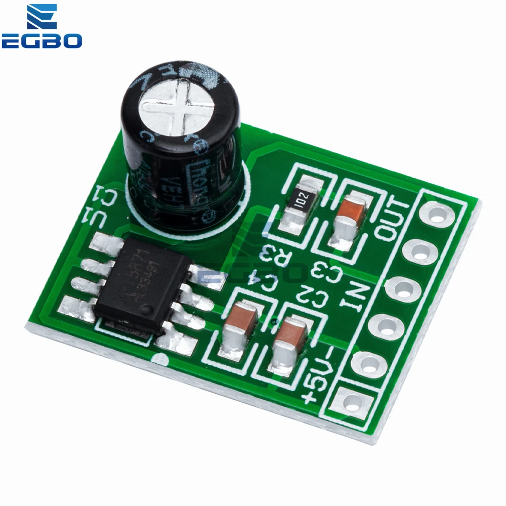 1~20PCS EGBO Mini XPT8871 Mono Stereo Lithium Battery Power Amplifier Board 6W Sing Machine Module 3v 5v 5W Audio Output Input