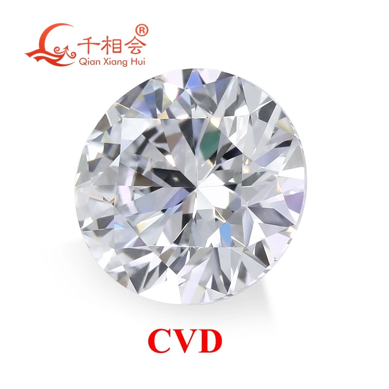 Imagem -04 - Grown Diamond Loose Stone Laboratório Criado Vvs1 para Vs1 Cvd Diamond Forma Redonda 3ex Certificado de Certificado 1ct2ct Vvs1 Lab