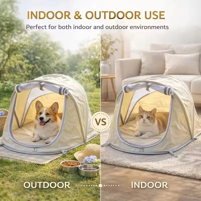 Składany namiot dla zwierząt, – Outdoor Camping Dog Kennel recenzja i cena