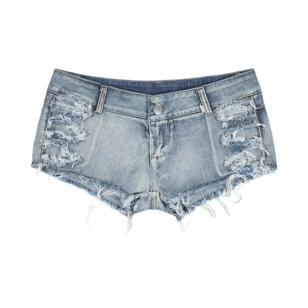 

Sexy Low Waist Jeans Denim Shorts Skinny Mini Bodycon Hollow Out Jeans Shorts