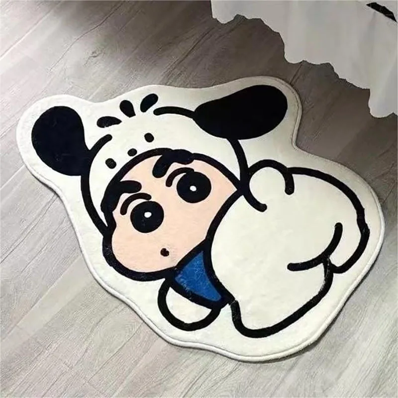 

Cute Crayon Shin-Chan Non-Slip Water-Absorbent Foot Mat Kawaii Imitation Cashmere Floor Mat Wear-Resistant Easy-Care Floor Mat