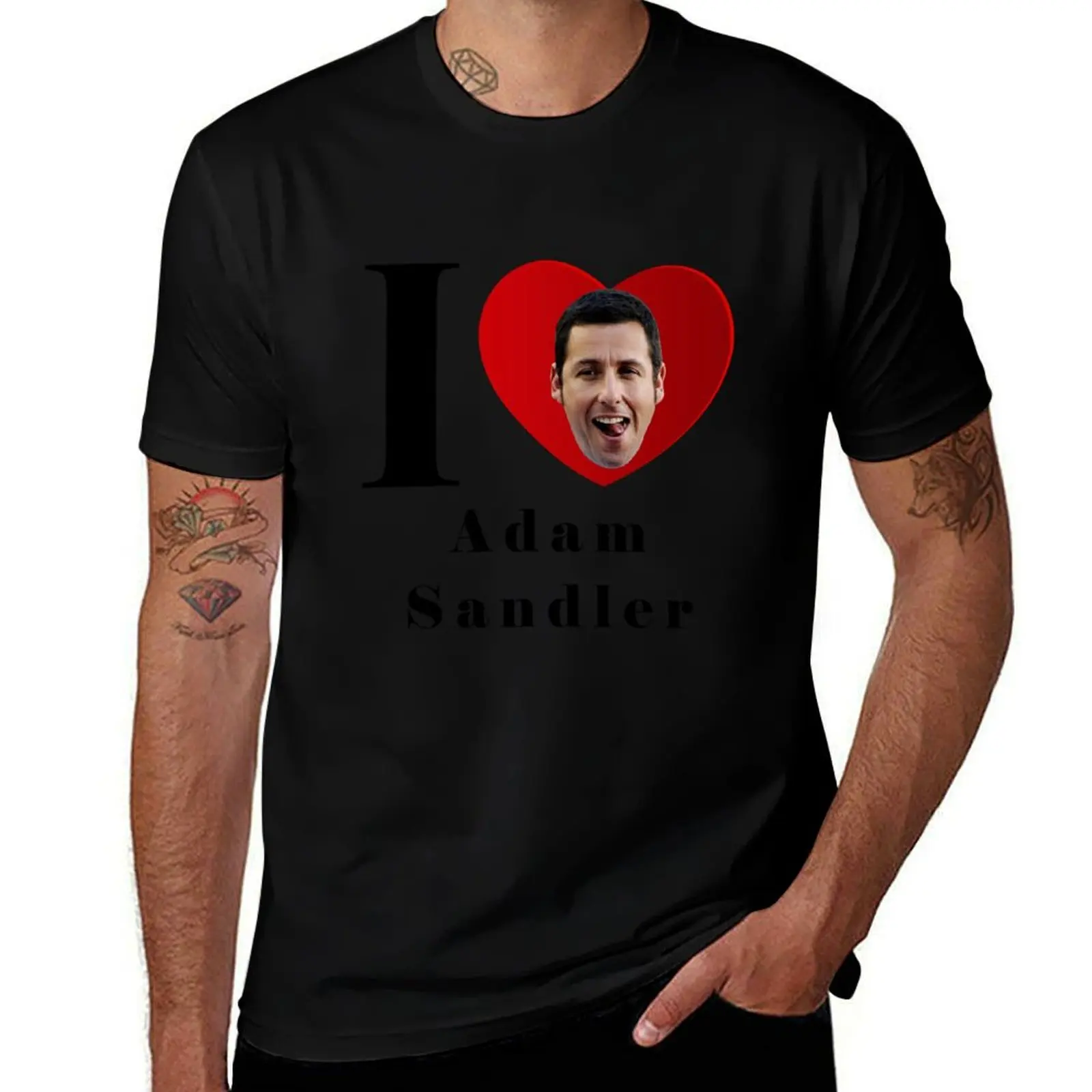 

I Heart Adam Sandler T-Shirt t shirt man casual t shirts for man cotton funny T-Shirt