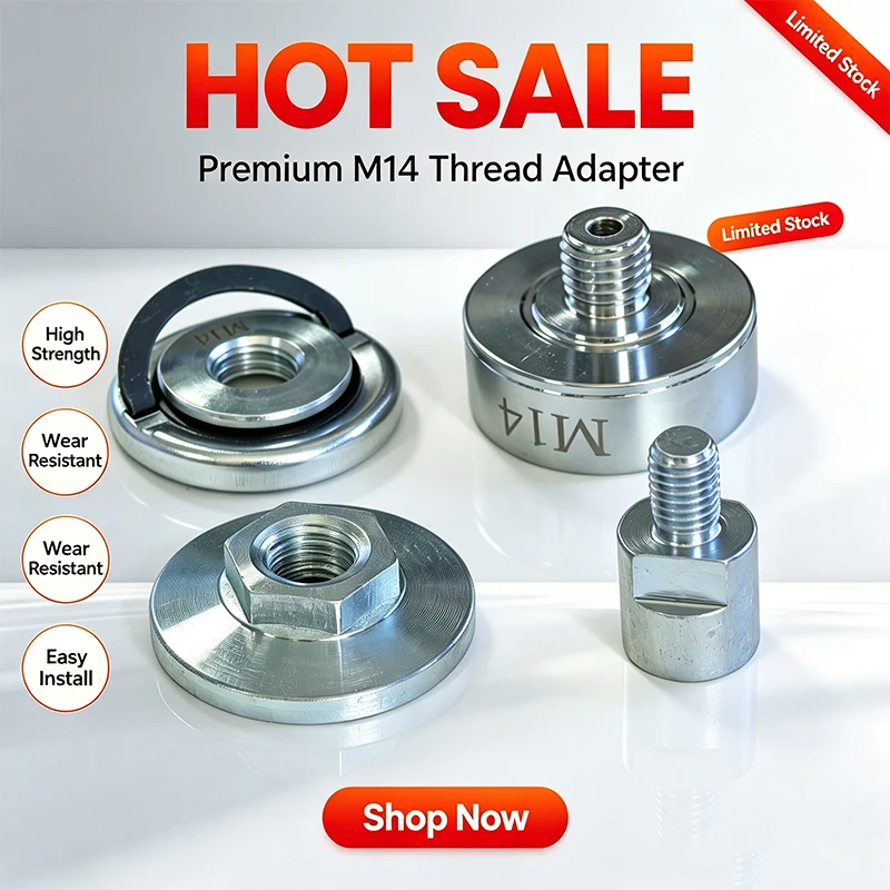 M14 Quick Release Lock Nut Angle Grinder Thread Adapter Flange Nut for Grinding Wheel Disc Replacement Parts