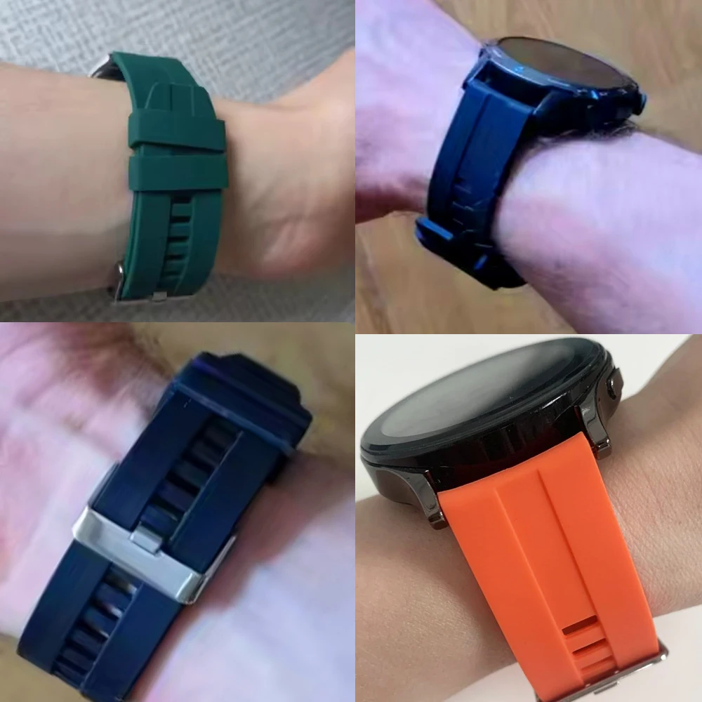Силиконовый ремешок 20 мм 22 мм для HUAWEI WATCH GT 5 4 Pro 46 мм, ремешок для часов 5 4 Pro GT 3 2 42 мм, браслет HONOR Magic Watch 4 GS 3 Pro